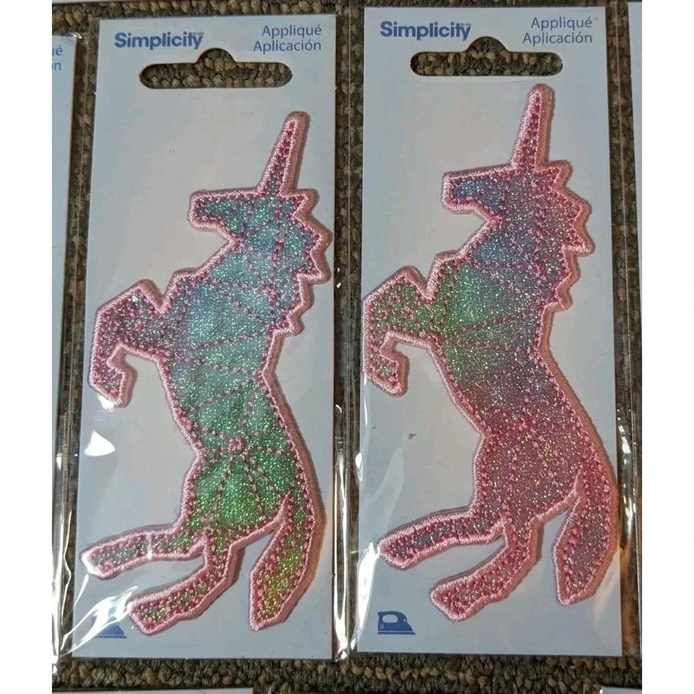 Lot of 14 Pride Appliques Iron On Patches Rainbow Love Unicorn New Simplicity